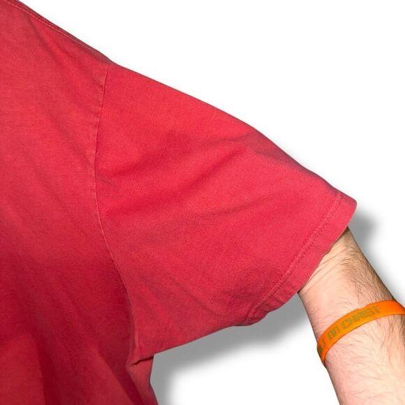 90s Polo Ralph Lauren Ralph Red Cotton S/S T-Shirt Sz XL - Picture 4 of 5